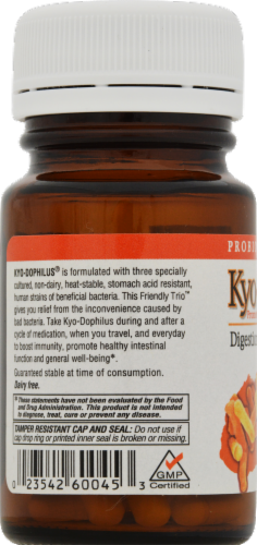 Kyolic Dophilus Digestion And Immune Health Capsules Perspective: left