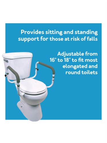 Carex® Toliet Support Rail Perspective: left