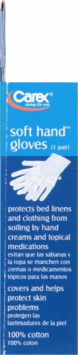 Carex Soft Hand Cotton Gloves - Large Perspective: left