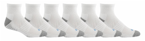 Columbia Men's Large Quarter Socks - White Perspective: left