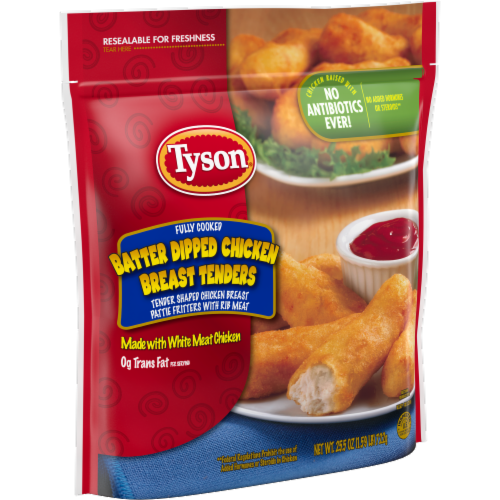 Tyson® Batter Dipped Chicken Breast Tenders Perspective: left