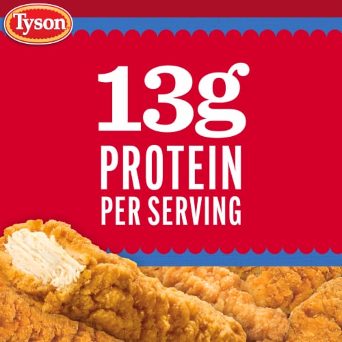 Tyson Frozen Crispy Chicken Breast Strips Family Pack Perspective: left