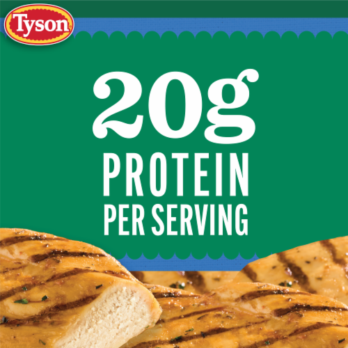 Tyson Frozen Grilled Chicken Breast Fillets Perspective: left