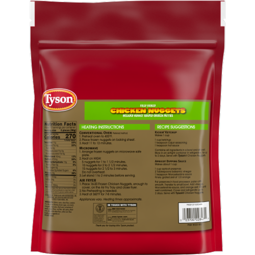 Tyson® Fully Cooked Chicken Nuggets Perspective: left