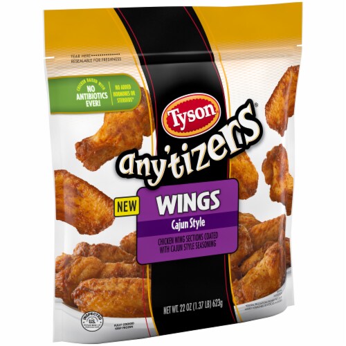 Tyson Anytizers Cajun Style Chicken Wings Perspective: left