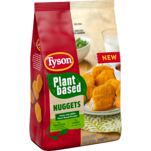Tyson® Fully Cooked Plant Based Nuggets Perspective: left