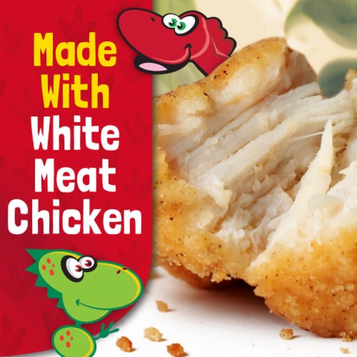Tyson® Fully Cooked Fun Dinosaur Shaped Chicken Patties Perspective: left