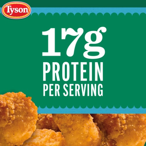 Tyson Frozen Lightly Breaded Boneless Chicken Bites Perspective: left
