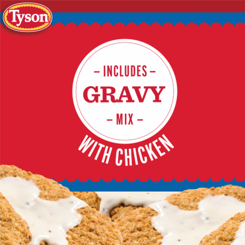 Tyson Frozen Country Fried Steaks with Gravy Mix Perspective: left