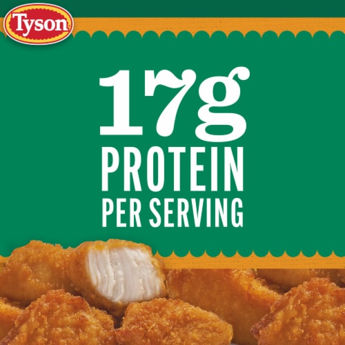 Tyson Frozen Lightly Breaded Honey Boneless Chicken Bites Perspective: left