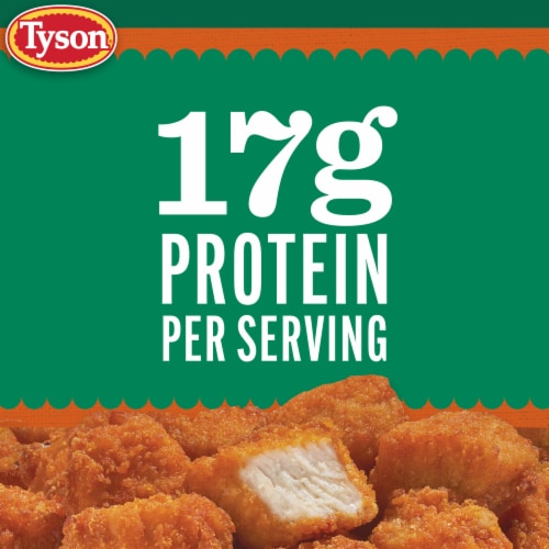 Tyson Frozen Lightly Breaded Hot Honey Boneless Chicken Bites Perspective: left