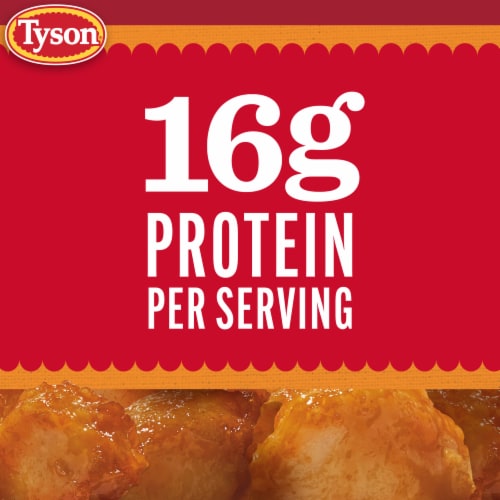 Tyson Frozen Hot Orange Boneless Chicken Bites Perspective: left