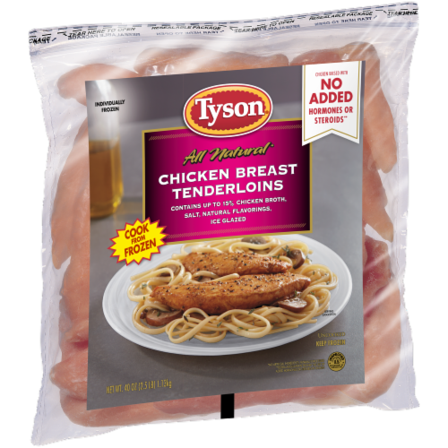 Tyson® Boneless Skinless Chicken Breast Tenderloins Perspective: left