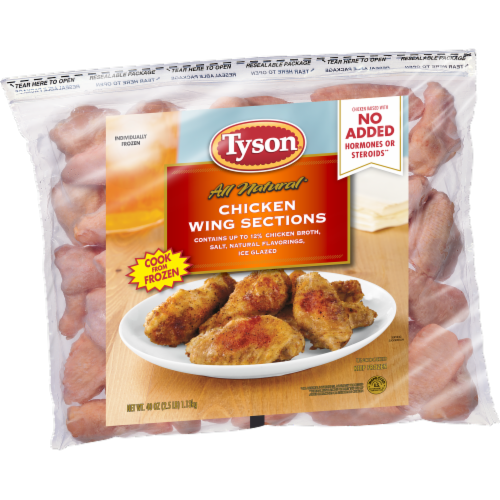 Tyson® All Natural Chicken Wing Sections Perspective: left