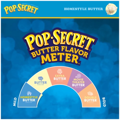 Pop Secret® Homestyle Butter Microwave Popcorn Bags Perspective: left