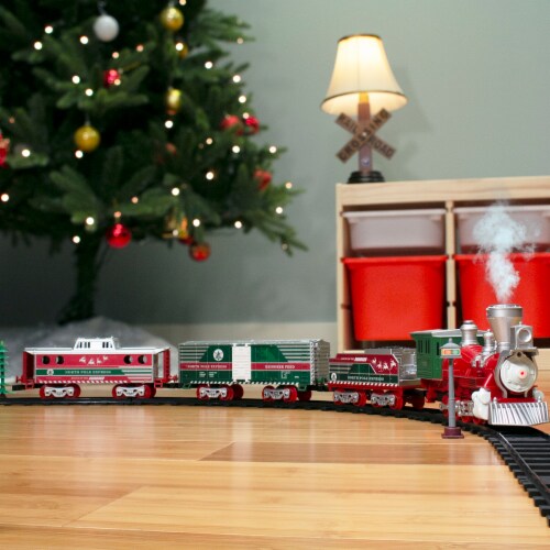 Lionel Trains North Pole Express Holiday Train 29 Piece Set with Smoke