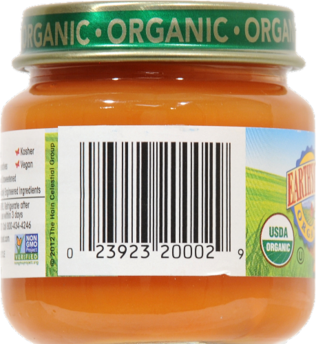 Earth's Best Organic First Carrots Baby Food Perspective: left