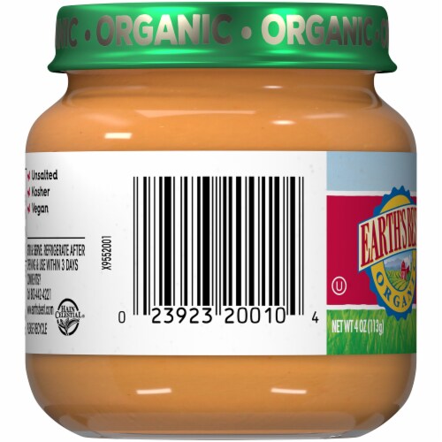 Earth's Best Organic® Apples Stage 2 Baby Food Perspective: left