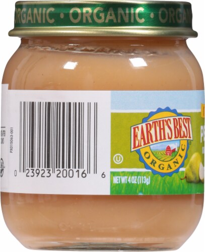 Earth's Best Organic® Pears Stage 2 Baby Food Perspective: left