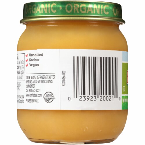 Earth's Best Organic Pears & Mangos Stage 2 Baby Food Perspective: left