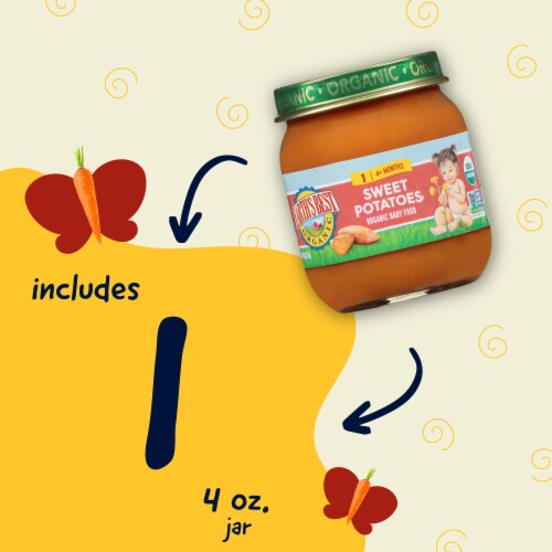 Earth's Best Organic® Sweet Potatoes Stage 2 Baby Food Perspective: left