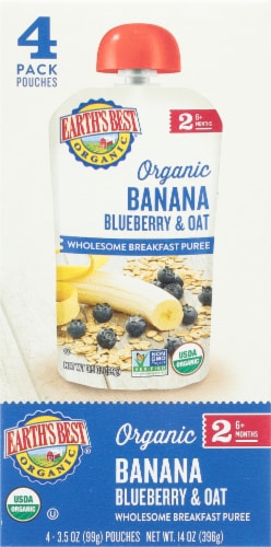 Earth's Best® Wholesome Breakfast Banana Blueberry Perspective: left