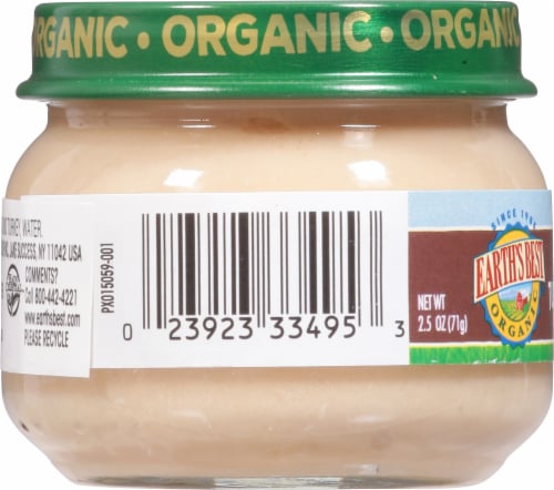 Earths Best Organic® Turkey & Turkey Broth Stage 1 Baby Food Perspective: left