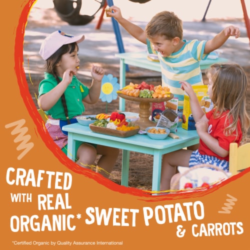 Earth's Best® Sesame Street Organic Sunny Days Sweet Potato & Carrot Snack Bars Perspective: left