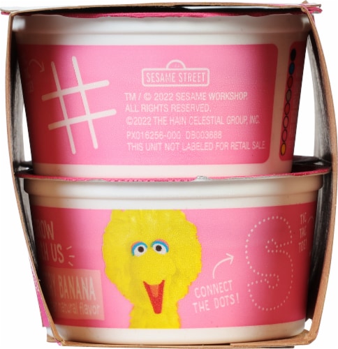 Earth's Best Strawberry Banana Low Fat Yogurt Pouches Perspective: left