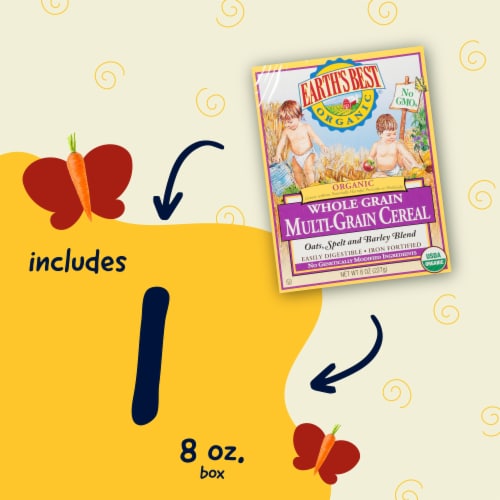 Earth's Best Organic Multi-Grain Baby Cereal Perspective: left