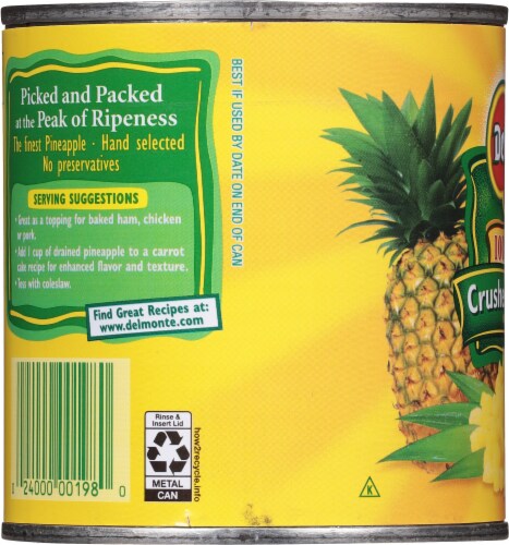 Del Monte® Canned Crushed Pineapple Perspective: left
