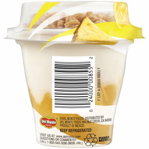 Del Monte Pineapple Coconut Fruit Crunch Parfait Perspective: left