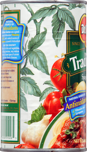 Del Monte Traditional Spaghetti Sauce Perspective: left
