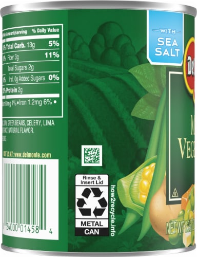 Del Monte® Canned Mixed Vegetables Perspective: left
