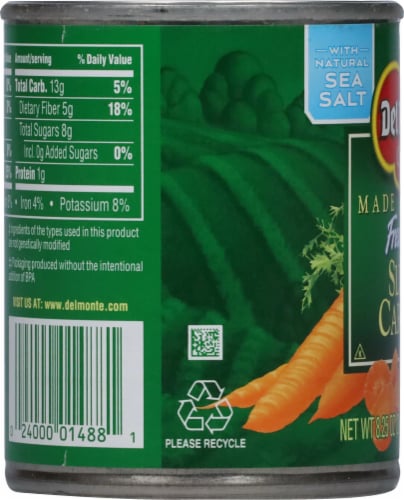 Del Monte® Fresh Cut® Sliced Carrots with Natural Sea Salt Perspective: left