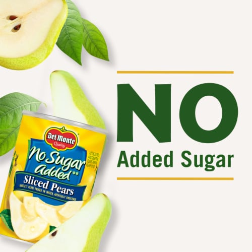 Del Monte® No Sugar Added Sliced Pears in Water Perspective: left