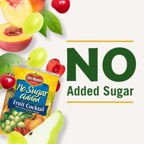 Del Monte® No Sugar Added Fruit Cocktail Canned Fruit Perspective: left