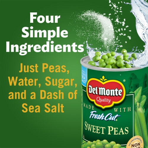 Del Monte® Sweet Peas Canned Vegetables Perspective: left