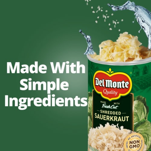 Del Monte® Sauerkraut Can Perspective: left