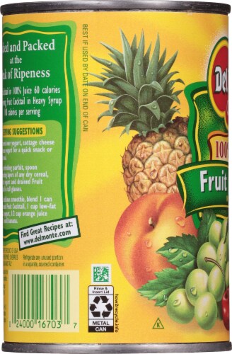 Del Monte® Fruit Cocktail in 100% Juice Perspective: left