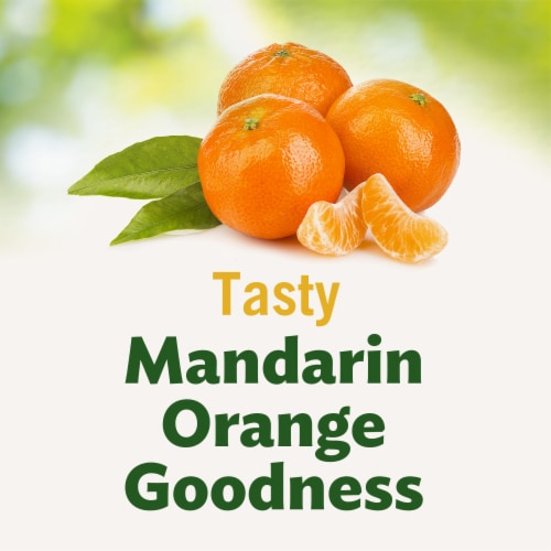 Del Monte® Mandarin Oranges Fruit Cup Snacks No Sugar Added 12 Pack Perspective: left