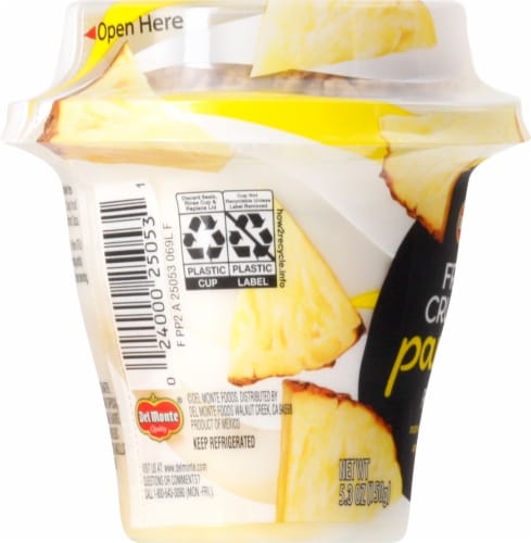 Del Monte® Fruit Crunch Pineapple Coconut Parfait Perspective: left