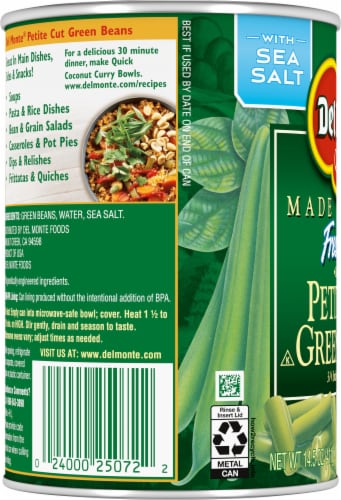 Del Monte® Fresh Cut® Petite Cut Green Beans Perspective: left