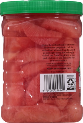 Del Monte® Red Grapefruit in Extra Light Syrup Perspective: left