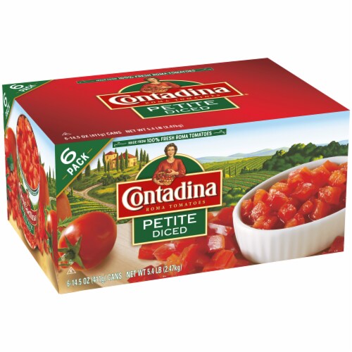 Contadina® Petite Diced Roma Tomatoes Perspective: left