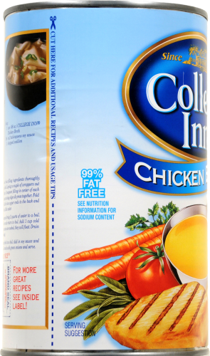 College Inn Chicken Broth Perspective: left