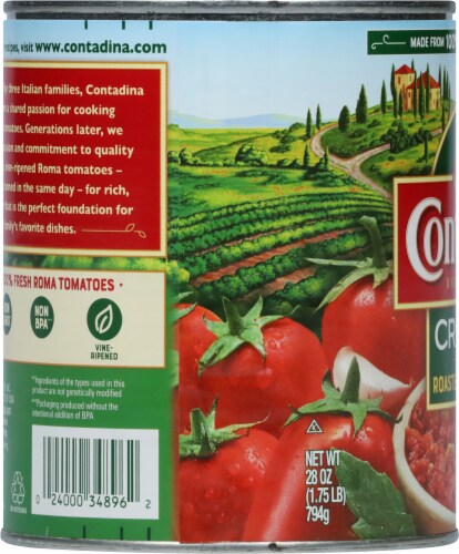 Contadina® Crushed Tomatoes With Roasted Garlic Perspective: left