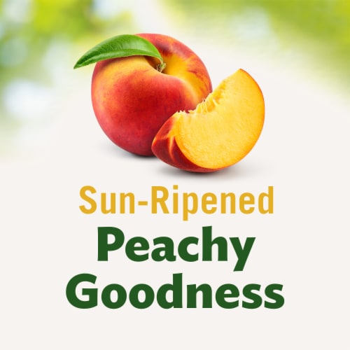 Del Monte® Diced Peaches Fruit Cup Snacks No Sugar Added 4 Pack Perspective: left