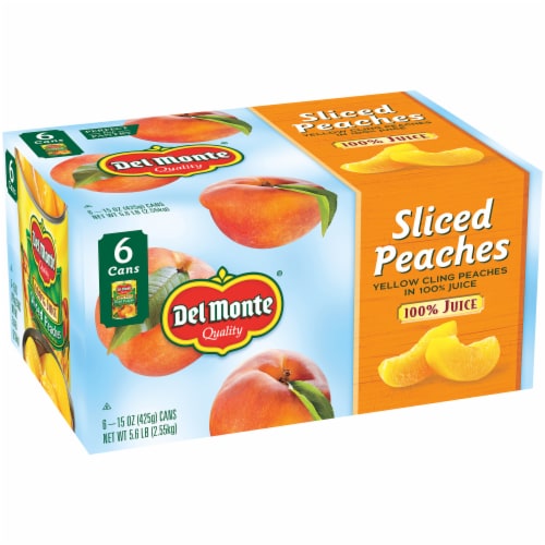 Del Monte Sliced Yellow Cling Peaches in Juice Perspective: left