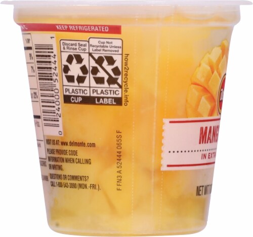 Del Monte® Fruit Naturals Mango Chunks in Light Syrup Fruit Cup Perspective: left